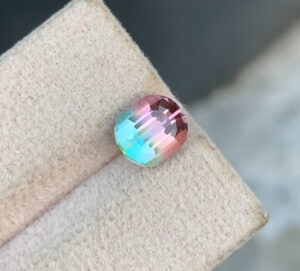 Flawless 2.19 CT Excellent Cut Natural Bi Color Tourmaline from Afghanistan.
