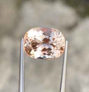 Flawless 8.93 CT Excellent Oval Cut Natural Imperial Topaz from Katlang Mine Pakistan.